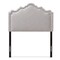 Baxton Studio Nadeen Modern Greyish Beige Twin Size Headboard 134-7248 - alternate 2